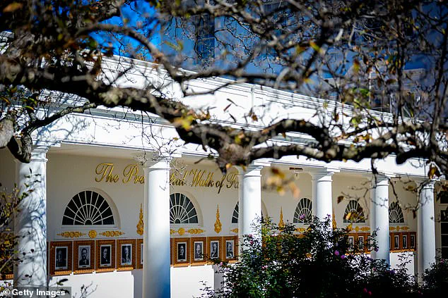 Mysterious Sign Outside White House, Featuring 'The Oval Office' in Gold Cursive, Divides Opinions and Vanishes