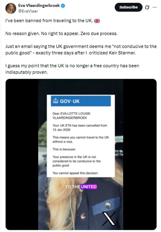 Dutch Far-Right Campaigner Claims UK Revoked ETA in Response to Free Speech Criticisms