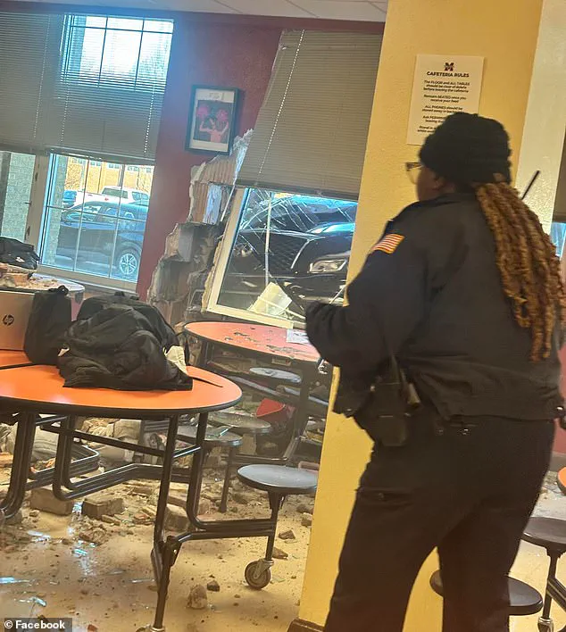 Car Crash with Failed Brakes Shatters Cafeteria Wall at Memphis High School