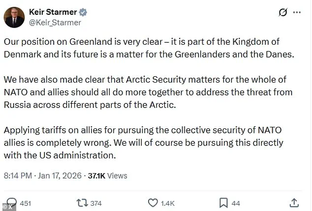 European Leaders Warn of 'Dangerous Downward Spiral' in NATO as Trump Threatens Trade War Over Greenland