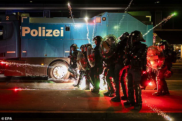 Violent Anti-Trump Protest Erupts in Zurich as Demonstrators Target US Companies, Sparking Chaos