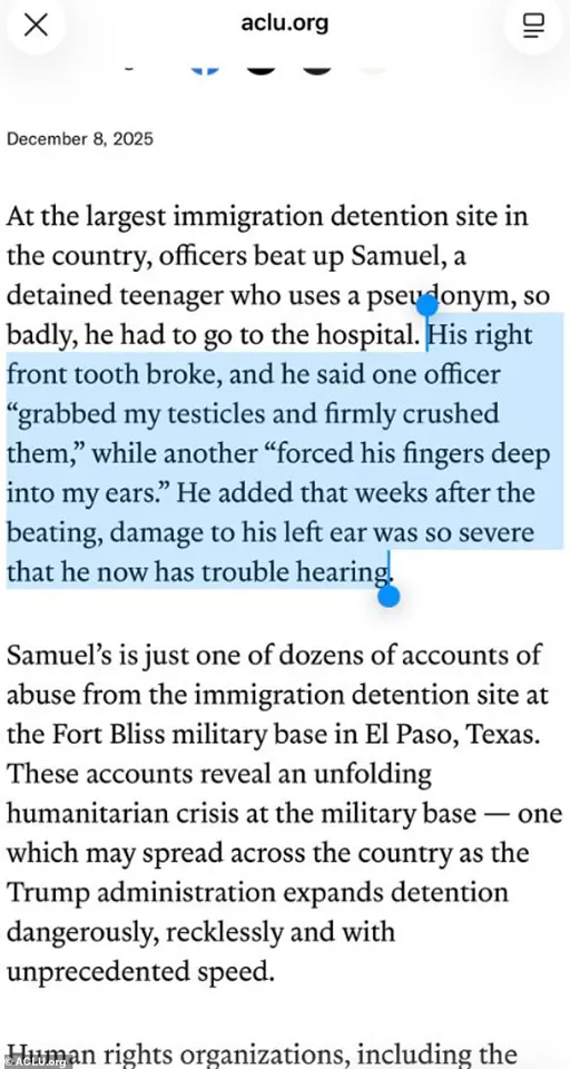 ACLU Alleges Systemic Abuse in ICE Detention Facilities, Calling for Regulatory Overhaul