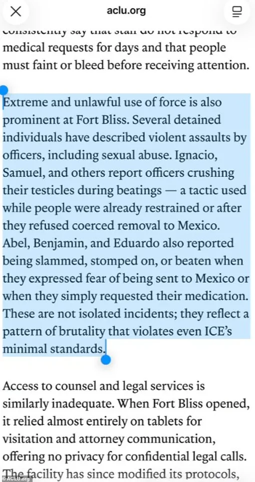 ACLU Alleges Systemic Abuse in ICE Detention Facilities, Calling for Regulatory Overhaul