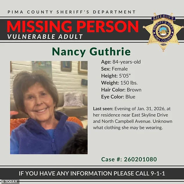 Neighbor Describes Unusual Police Activity and Eerie Scene in Tucson After NBC Host's Mother Goes Missing