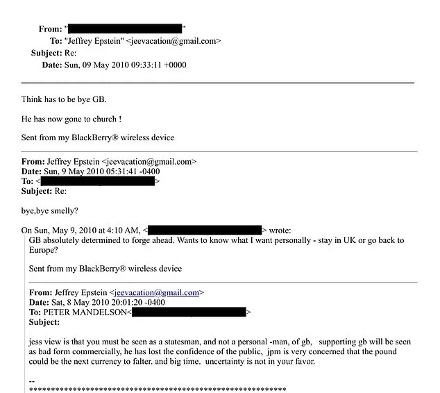 DOJ Files Fuel Calls for Mandelson Testimony Over Epstein Ties and Market Impact