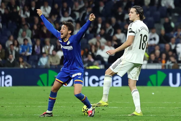 Real Madrid Stumble in Title Race After Getafe's 1-0 Upset, Satriano's Goal Leaves Them Four Points Behind Barcelona