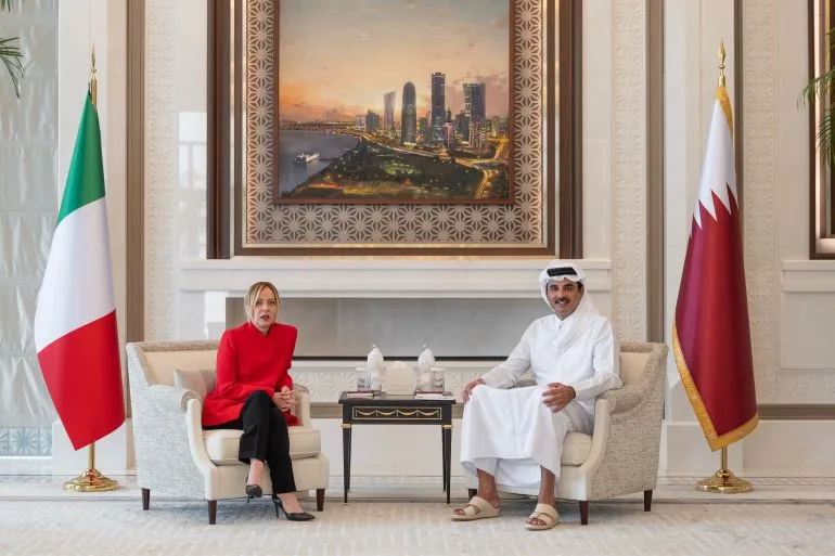Italy's PM Giorgia Meloni Embarks on Pivotal Gulf Visit Amid Energy Crisis and Strategic Ties with Qatar