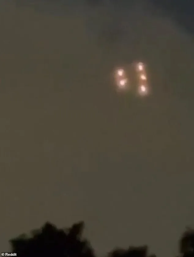 Unidentified flying objects spark speculation near air force base.