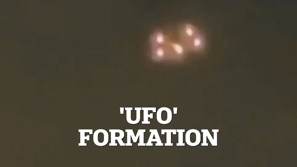 Unidentified flying objects spark speculation near air force base.