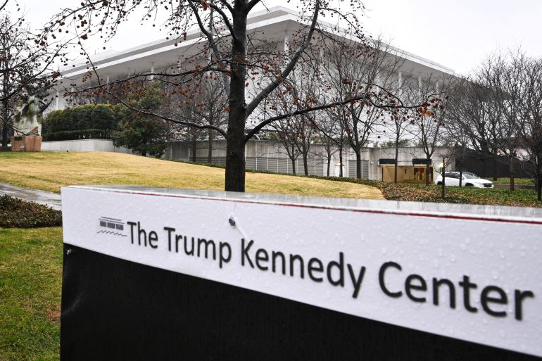 Trump reacts angrily after federal court strips his name from Kennedy Center.